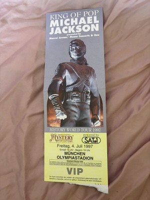 Michael Jackson HISTORY World Tour 1997 VIP Ticket   Munich Olympiastadion 
