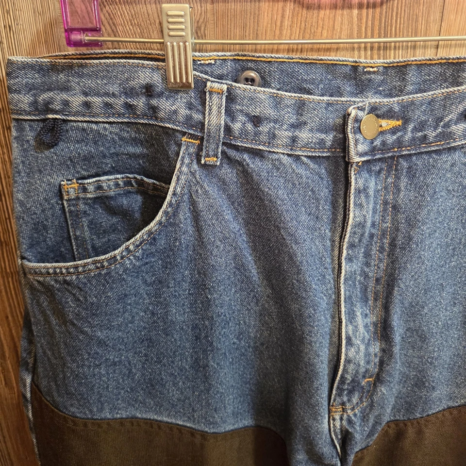 Wrangler Rugged Wear 男式 38x30 刷裤户外狩猎牛仔裤全新无标签 — 第 3/4 张图片