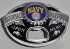 USN Tailgater Bottle Opener Belt Buckle - USA Made - NEW - FREE Shipping