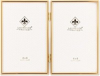 Lawrence Frames Doppel-Bilderrahmen, 10 X 15 Cm, Goldfarben, 4X6 Double