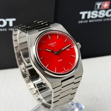 Tissot PRX T137.410.11.421.00 Men's Watch 40MM Red Dial Quartz Watch