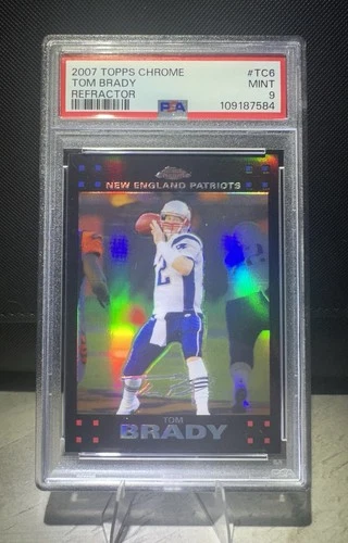 2007 Topps Chrome Tom Brady Refractor Psa 9