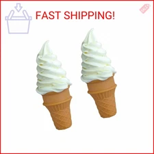 LONG XIN SERIES 2 Pcs Simulated Ice Cream Artificial Lifelike Ice Cream Fake Ice