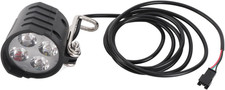 Ebike Headlight 3 Pin-36V 48V 52V 60V Ebike Light with 1.5M Cable, Universal 12W