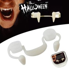 Halloween Scary Party Cosplay Vampire Fangs Retractable Teeth Dress Costume JQ