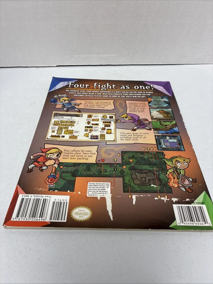 Vtg Nintendo Power The Legend of Zelda Four Swords Guide 2004 GameCube W/ Poster - Image 3 of 4