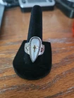 Victoria Adams / Carolyn Pollack Sterling & 14K Gold Ring Size 9 Vintage