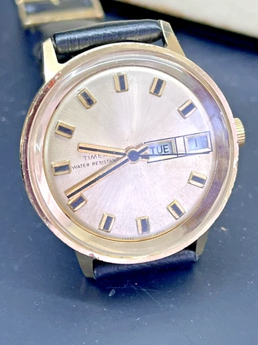 Vintage 1973 Men’s Timex Marlin - Day Date Watch - Running