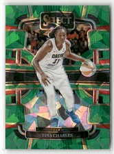 2024 Panini Select WNBA #83 Tina Charles Prizms Green Ice