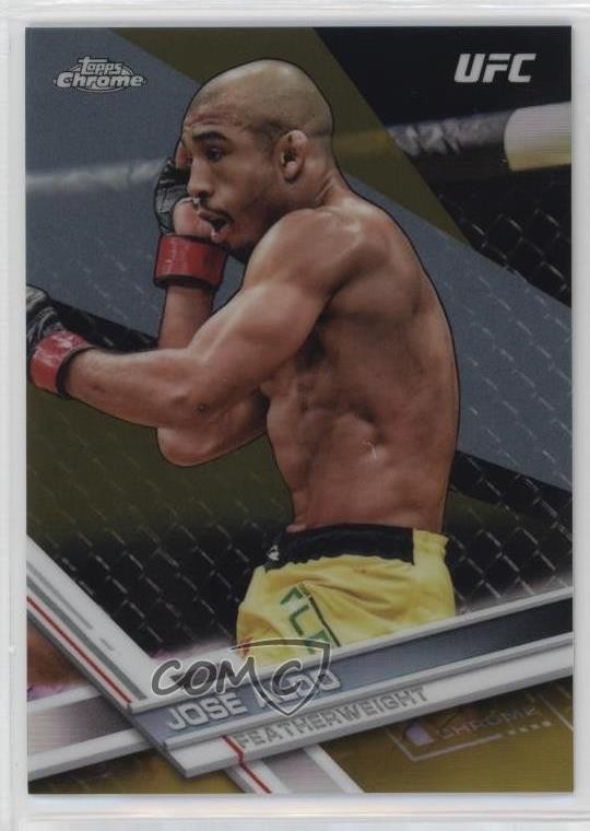 2017 Topps Chrome UFC Gold Refractor 32/50 Jose Aldo #2 7xr