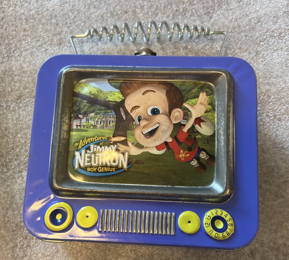 2002 Adventures of Jimmy Neutron Boy Genius Mini Box/Pail
