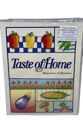 VTG Taste of Home Magazine Binder #33785 Vegetables Design Unused Recipe Storage