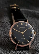 GUB Glashütte Spezimatic Kal.74,Automatik Vintage Herrenuhr, Black Dial.