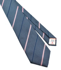 Turnbull & Asser 100% Silk Neck Tie Blue & Pink Striped Made in England