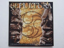 Sepultura Sticker Tribal Album Art 1998 C&D Visionary 4x4"