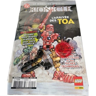 LEGO Bionicle Trans-red Kanoka Collectors Item 3259 Magazine Arrival of the Toa