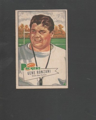 1952 Bowman Small Football Card #135 Gene Ronzani-Green Bay Packers Vg ...