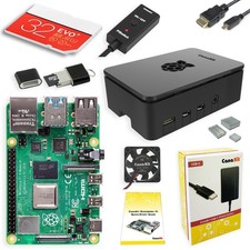 CanaKit Raspberry Pi 4 Model B 4GB Starter Kit 32GB MicroSD USB-C Power Supply