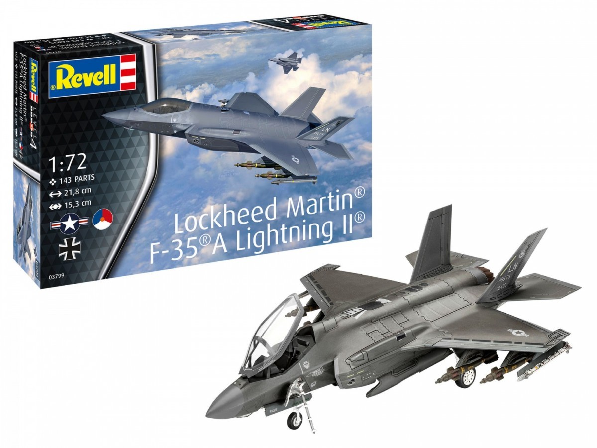 4009803037998 Пластиковая модель Lockheed Martin F-35A Light 172 Revell 9690₽