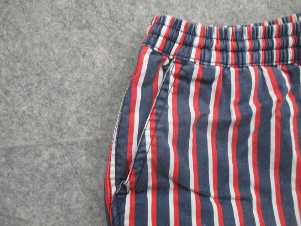 Pantalones Cortos Urban Outfitters Para Hombre Medianos Rojo Blanco Azul Rayas Pierna Elástica Adulto 5" Foto 2 de 4