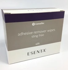 25 ConvaTec 423391 Esenta™ Adhesive Remover Wipes Sting Free Exp 2028 New In Box