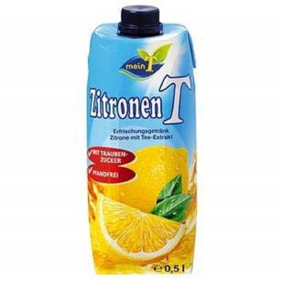 Zitrone Tee, 0,5 l  Erfrischungsgetränk mit Zitronengeschmack, 500ml