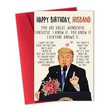 Funny Birthday Card for Husband, Humor Husband Birthday Card Gift from Wife, ...