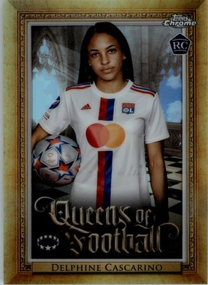 2022-23 Topps Chrome UEFA Women's Champion Queens Football Q9 Delphine Cascarino