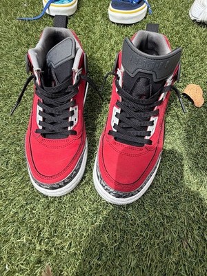 Jordan Spizike Low Toro GS Big Kids Shoes Gym Red Black Wolf Grey FQ3950-600 Siz