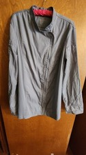 Chef Works Long Sleeved Chef Coat Double-Breasted, Gray L