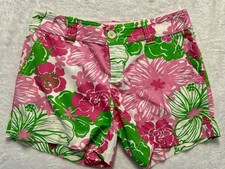 Vintage Lilly Pulitzer Beach Buns Floral Flower Pattern Shorts Size 2 Callahan