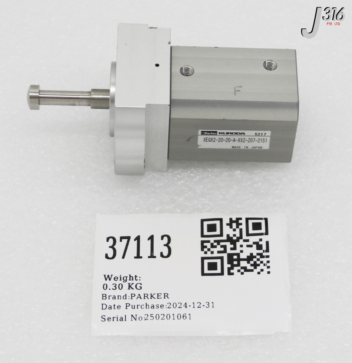 a 37113 PARKER KURODA CYCLINDER VALVE ASSY XEGX2-20-20-A-XX2-Z07
