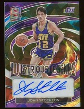 2022-23 Panini Spectra John Stockton Illustrious Legends Signatures Astral /49
