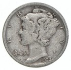 VG+ 1923 Mercury 90% Silver Dime *3945 — photo 1