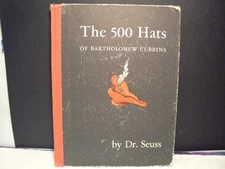 The 500 Hats of Bartholomew Cubbins by Dr. Seuss. 1938 1st Edition, Hard Cover,