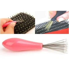 Comb Hair Brush Cleaner Plastic Handle Cleaning Brush Remover Embedded
