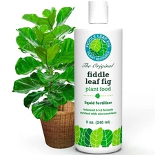Fiddle Leaf Fig Plant Food – 3‑1‑2 Balanced NPK Liquid Fertilizer for Larger...