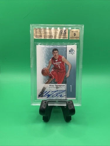 2011-2012 Sp Authentic Autographs Klay Thompson #23 BGS 9.5