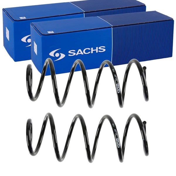 2X Sachs Fahrwerksfedern Vorne Passend FÜR Seat Ibiza Toledo Skoda Rapid VW-image