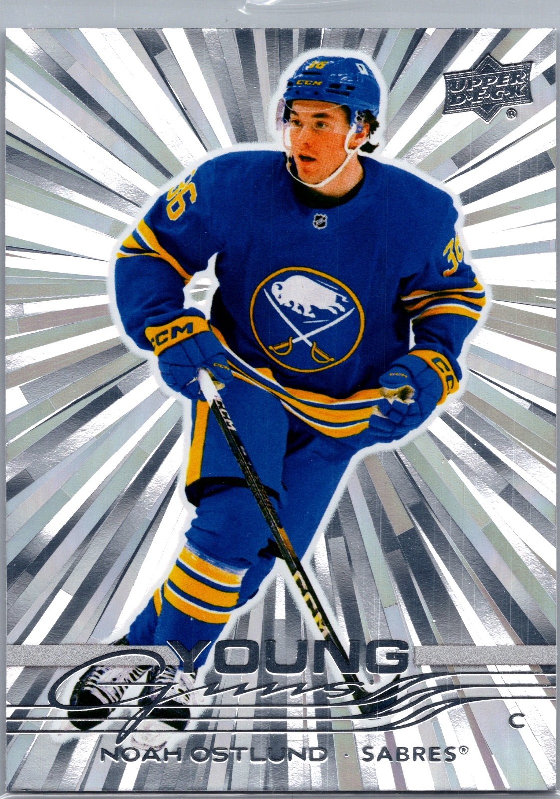 2025-26 Upper Deck Young Guns Rookie Outburst Silver Parallel Noah Ostlund  #219