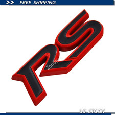 3d Rs Badge Metal Emblem Decal Pre-adhesive Chevy Camaro Malibu Spark Trax Equin