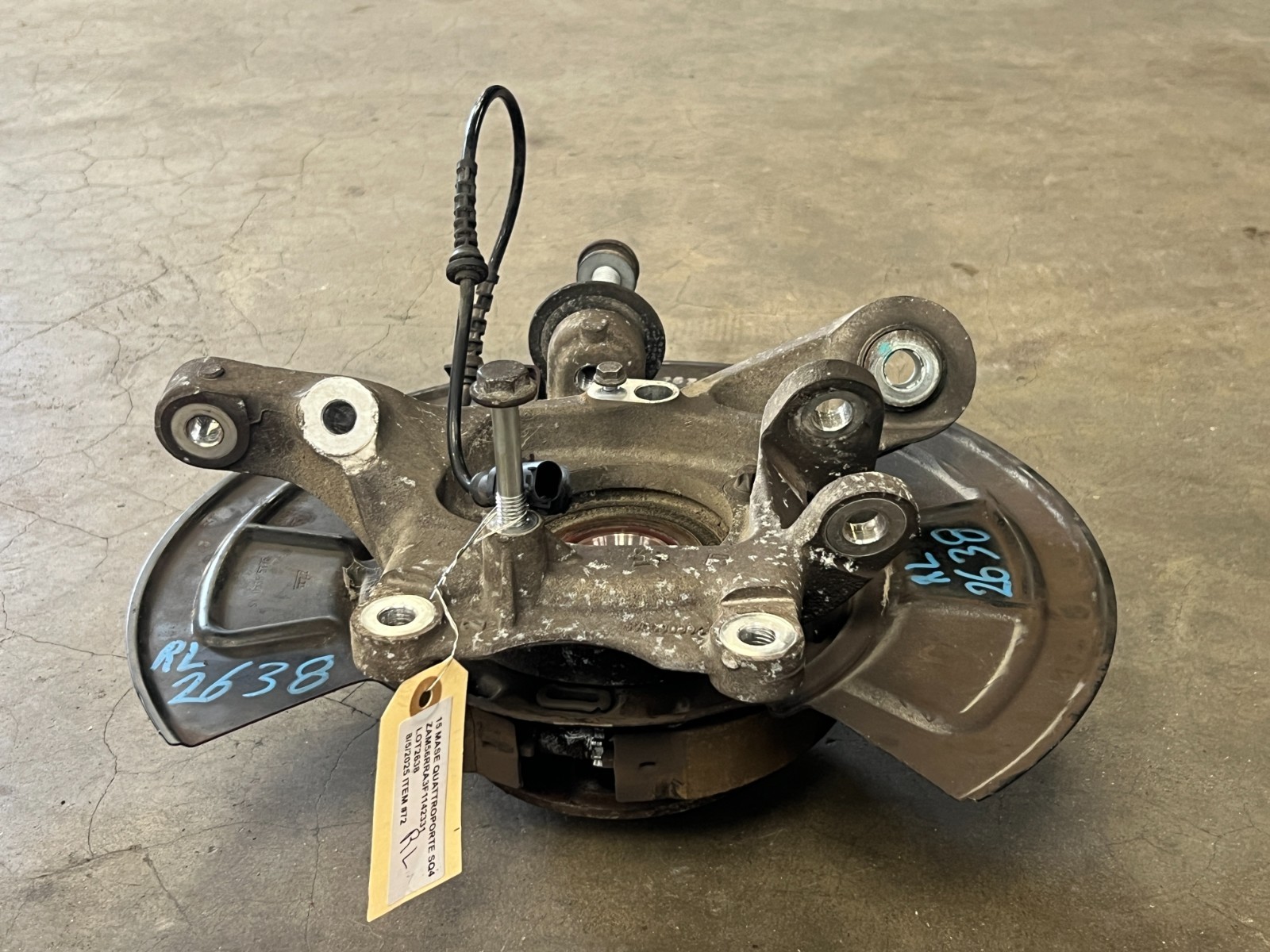 ⭐2014-2017 MASERATI QUATTROPORTE AWD REAR LEFT SPINDLE KNUCKLE HUB OEM LOT2638