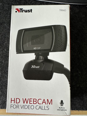 NEU & OVP Trust Trino 720p HD Video Webcam schwarz mit integriertem Mikrofon