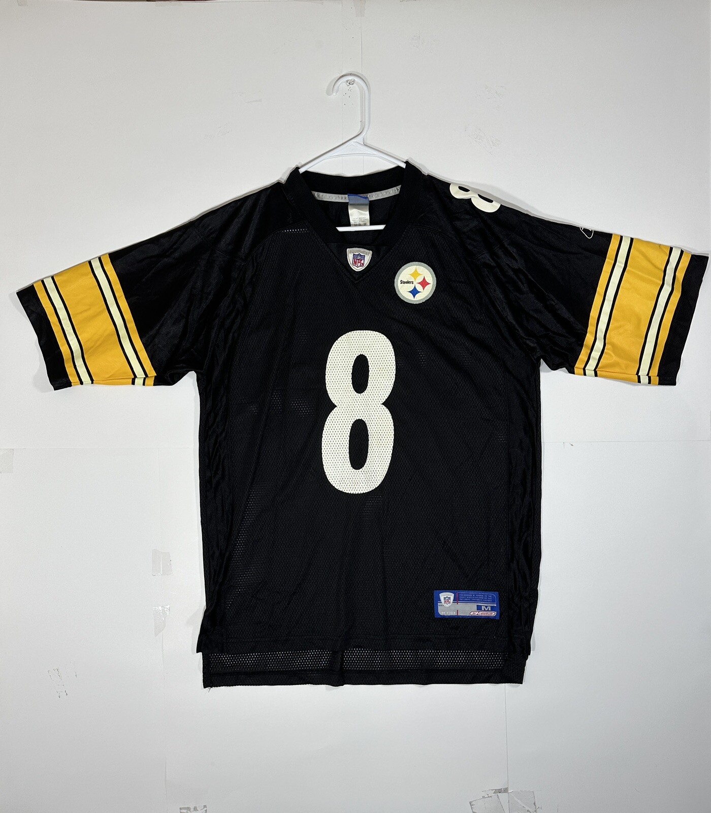 Vintage Reebok Pittsburgh Steelers Tommy Maddox NFL Jersey Men Size Medium Black