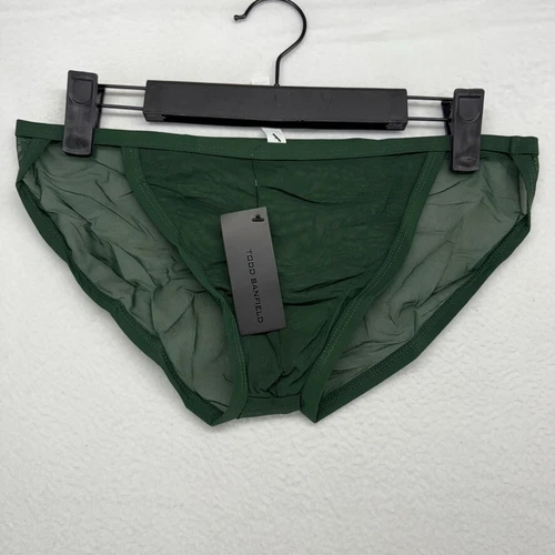 Todd Sanfield Brief Men's Medium Green Pine Defiant Endurance Mesh Underwear NEW