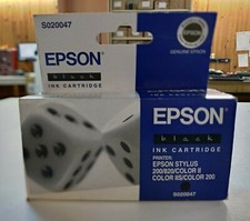 Cartouche d'encre EPSON S020047 noire pour Stylus 200/820/ Color II/ Color 200