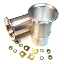 Trumpets 50mm 2 Weber 45 Dcoe Slide In Velocity Stacks 2pcs Alloy Air Horns Trumpets 50mm 2 Weber 45 Dcoe Slide In Velocity Stacks 2pcs Alloy Air Horns