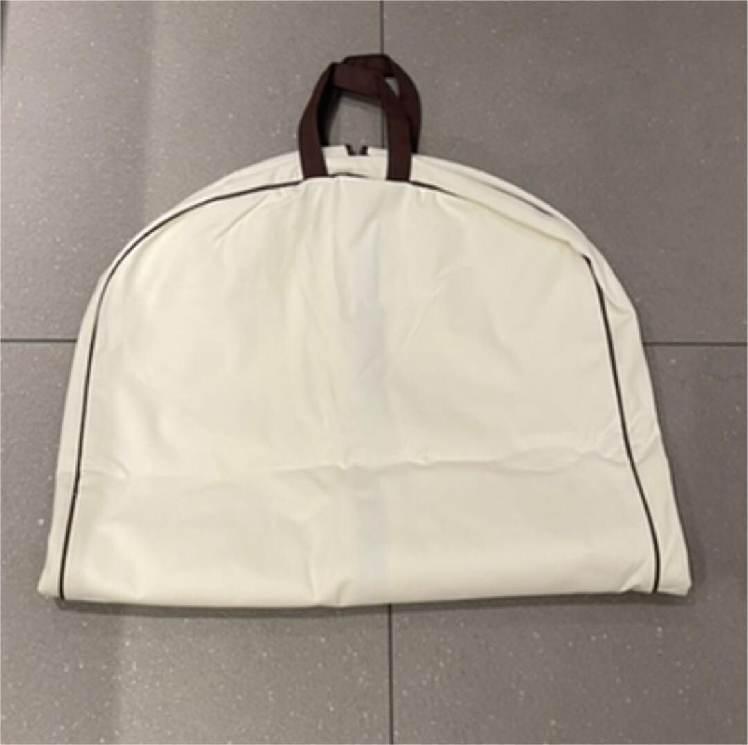HERMES 衣装袋 Hermes Garment Bag Cotton Travel Clothes Case White 110x60cm