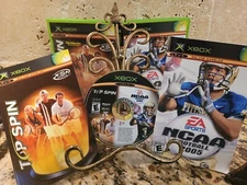 NCAA Football 2005 / Top Spin Combo (Microsoft Xbox, 2004) with Free Shipping!