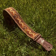 Vtar Irish Celtic Beast Brown Vegan Guitar Strap